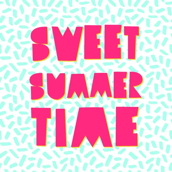 Sweet Summer Time - Poster — Stock Vector