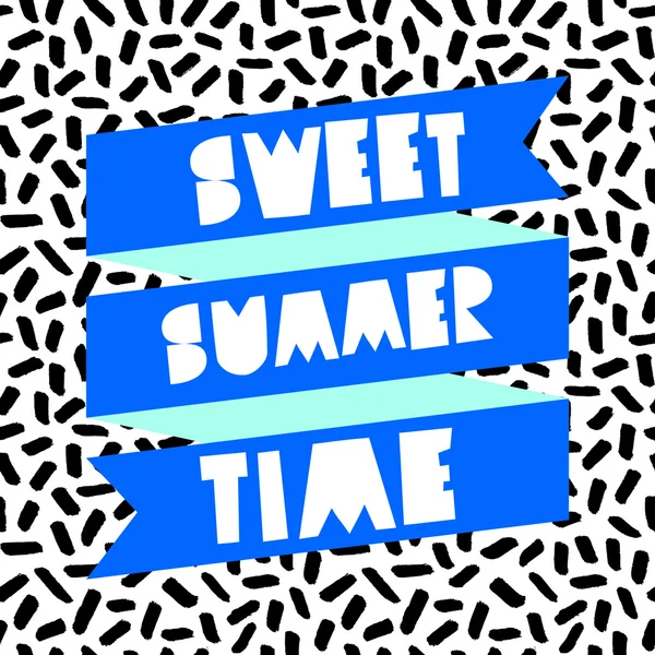 Sweet Summer Time - Affiche — Image vectorielle