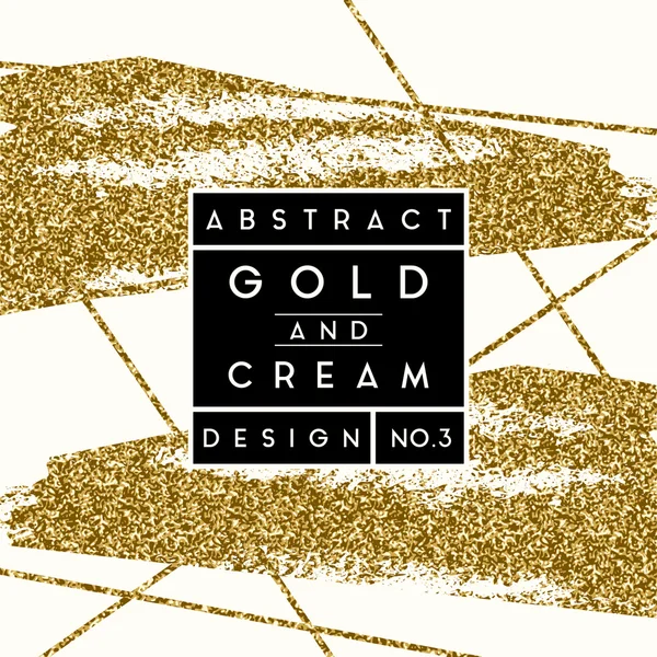 Abstract Gold Glitter Design — Stock Vector