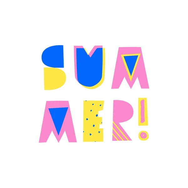 여름 포스터 디자인 — 스톡 벡터
