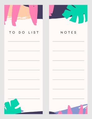 Notes and To Do List Templates clipart