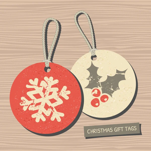 Kerst collectie tags — Stockvector