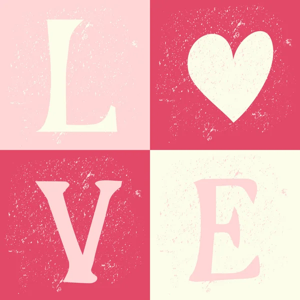 Sevgililer günü Tipografik Tasarım kartı — Stok Vektör