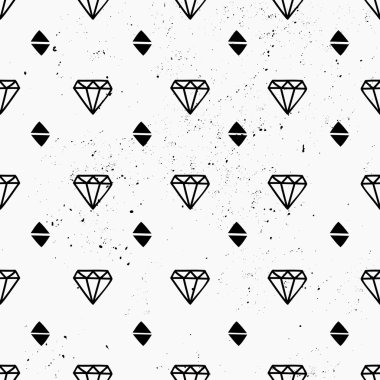 Elle çizilmiş elmas Seamless Modeli