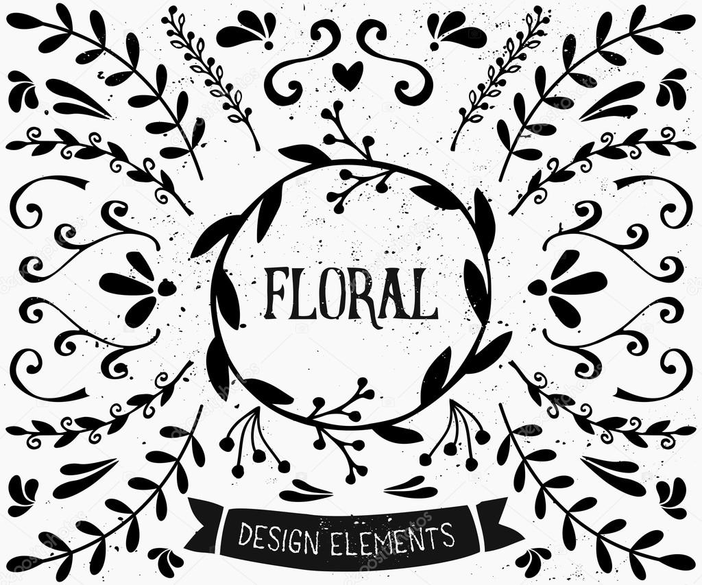 Floral Design Elements Collection