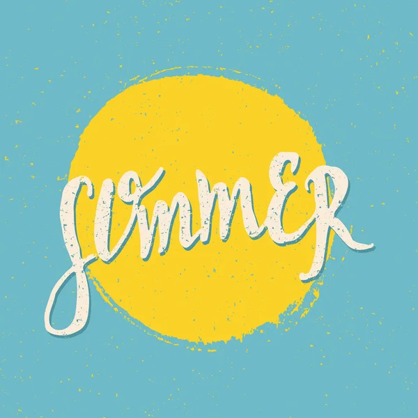 Retrostil typografiska sommar Design — Stock vektor