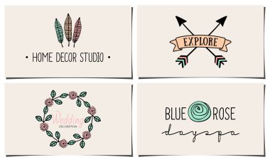 kartvizit şablonları koleksiyonu