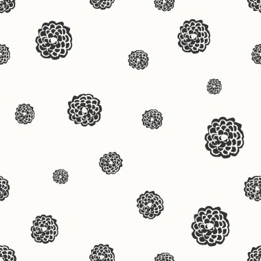 Elle çizilmiş çiçeksiz desen