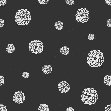 Elle çizilmiş çiçeksiz desen