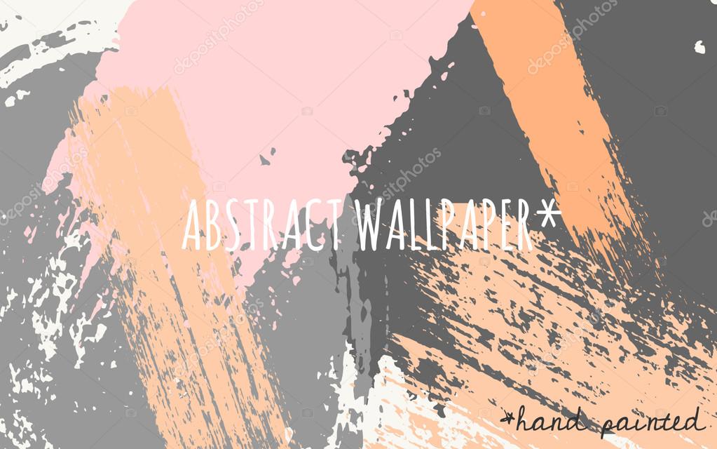 Abstract Brush Strokes Wallpaper Design — Stock Vector © ivaleks #70201377