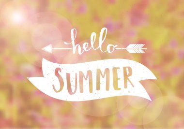 Arka plan bulanık baskı yaz tasarım