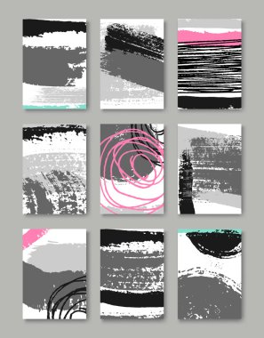 çizilmiş tebrik kartları koleksiyonu el