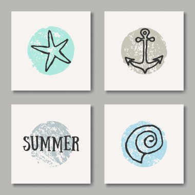 Yaz tasarım toplama kartları