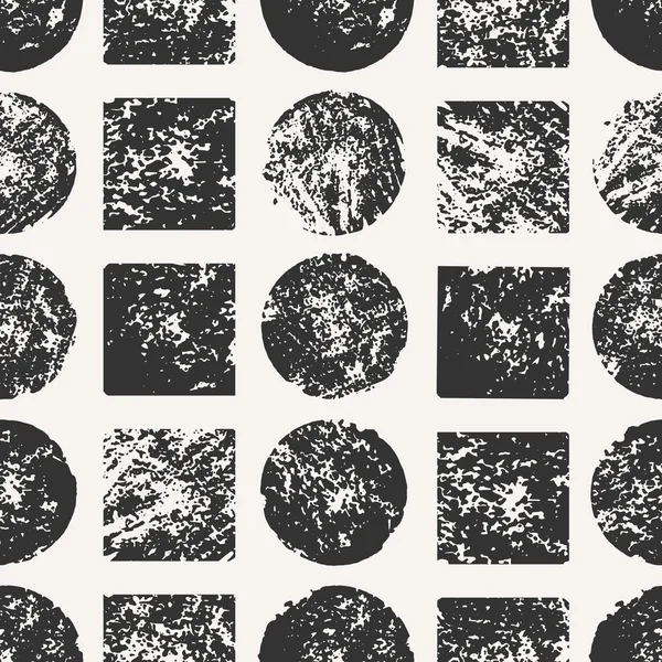 Round and Square Seamless Pattern — Wektor stockowy