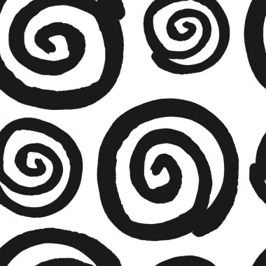 Spyral Shapes Seamless Pattern