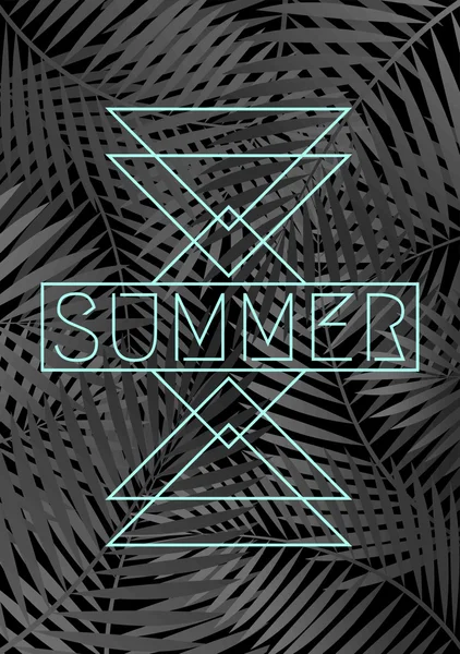 Abstract Geometric Summer Design — Stock Vector