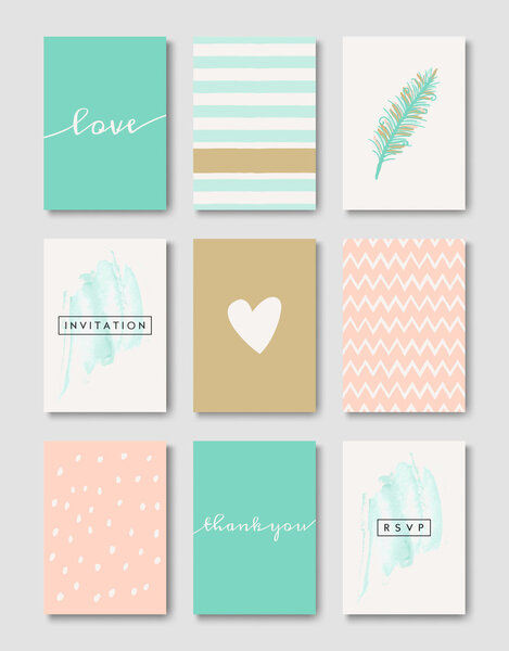 Romantic Wedding Cards Collection