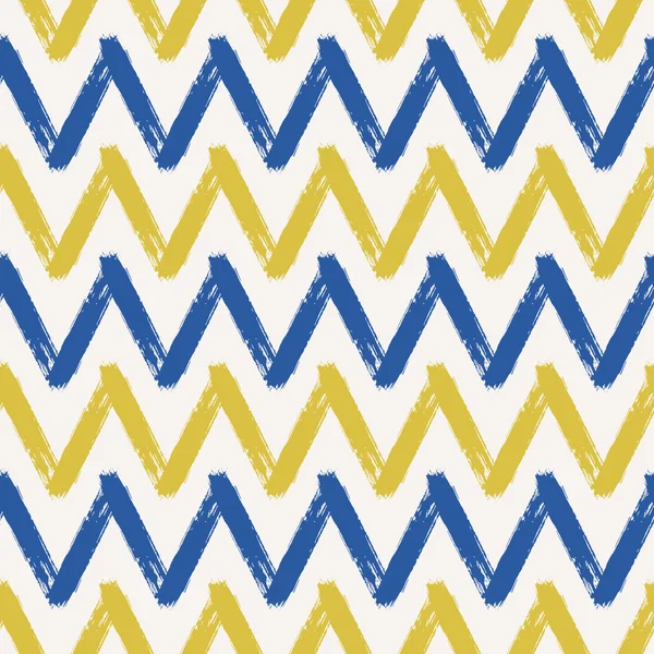 Modèle sans couture Chevron dessiné à la main — Image vectorielle