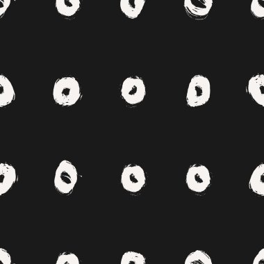 elle çizilmiş daireler seamless modeli