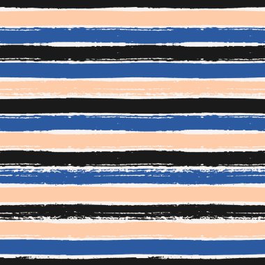Hand Drawn Stripes Seamless Pattern