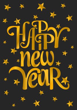 mutlu yeni yıl tebrik kartı şablonu