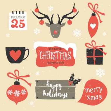 Noel tasarım öğeleri ayarlama