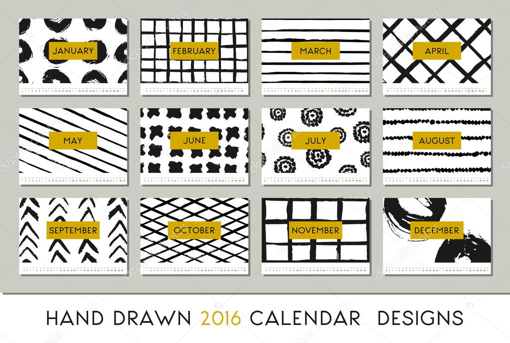 2016 Calendar Design Template