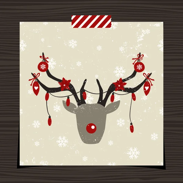 Шаблон різдвяної листівки — стоковий вектор