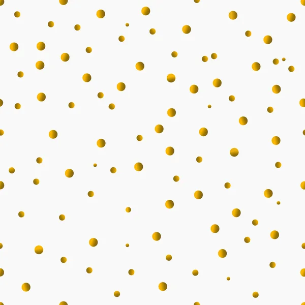 Gold Konfetti nahtloses Muster — Stockvektor