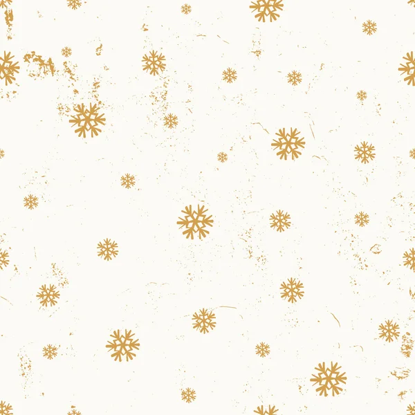 Snowflakes Seamless Pattern — Stock Vector