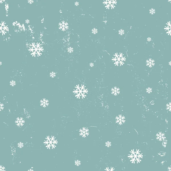 Snowflakes Seamless Pattern — Stock Vector