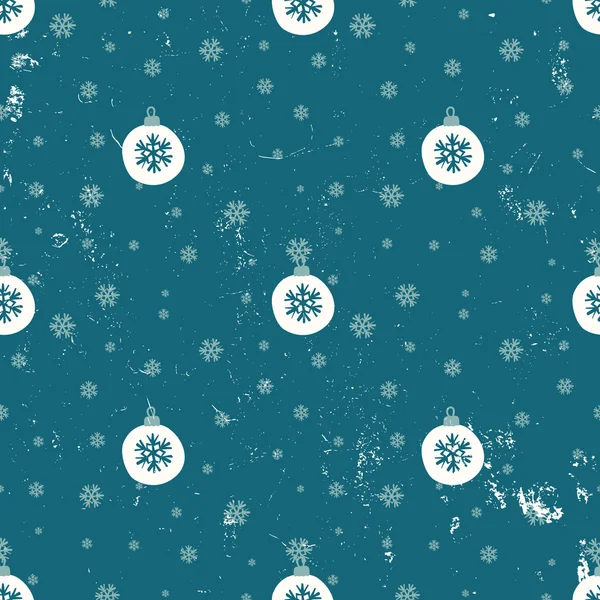 Christmas Baubles Seamless Pattern — Stock Vector