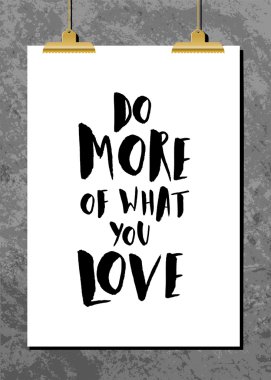Motivasyonel alıntı posteri