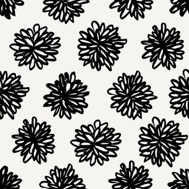 Elle çizilmiş çiçeksiz desen