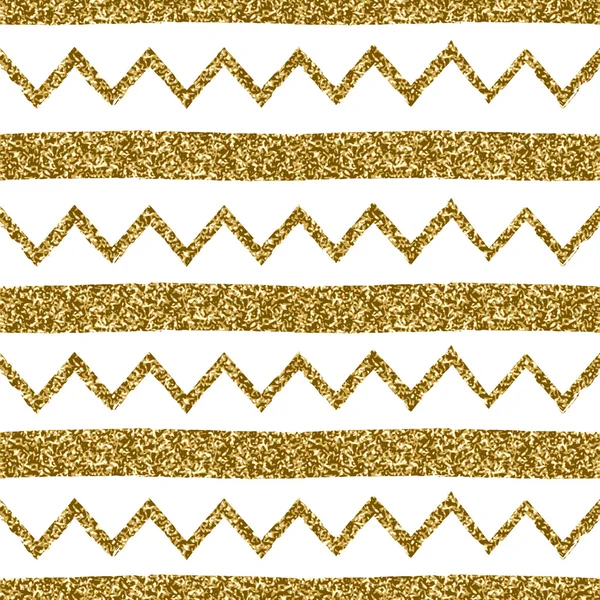 Seamless Chevron and Stripes Pattern — ストックベクタ