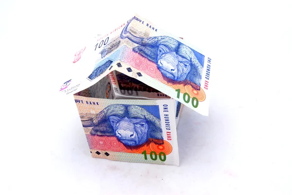 Σπίτι της Νότιας Αφρικής Rand λογαριασμούς — Φωτογραφία Αρχείου
