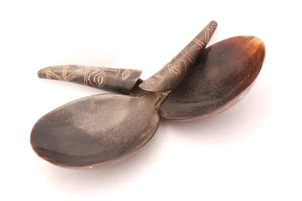 Dwie łyżki Afryki sałatka — Zdjęcie stockowe
