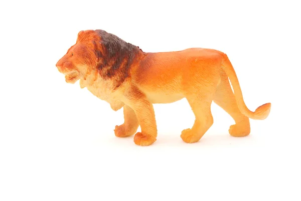 Jouet en plastique mâle lion africain — Photo