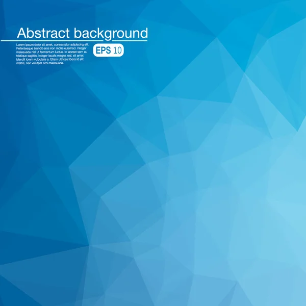 Blå vektor abstrakt månghörnigt bakgrund. — Stock vektor