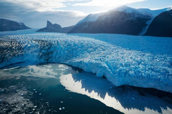 Glaciar Groenlandia Occidental Plantilla Fondo Elementos Esta Imagen Amueblada Por — Foto de Stock