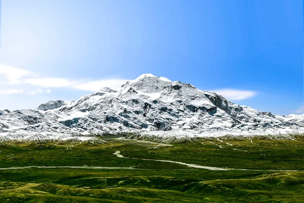 Una Nueva Identidad Para Denali Pico Más Alto América Del —  Fotos de Stock