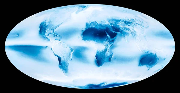 View Cloudy Earth Shown Space Particular Image Portrays Average All — Stock Photo, Image