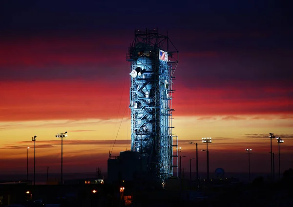 United Launch Alliance Delta Rocket Background Template Elements Image Furnished — Stock Photo, Image
