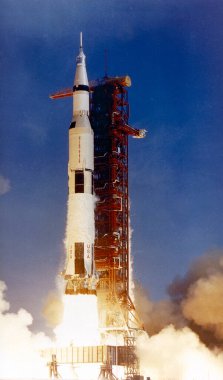 KSC-107-69PC-442. APOLO 11 LIFTOFF arkaplan şablonu, bu görüntünün elemanları Nasa tarafından desteklenmektedir