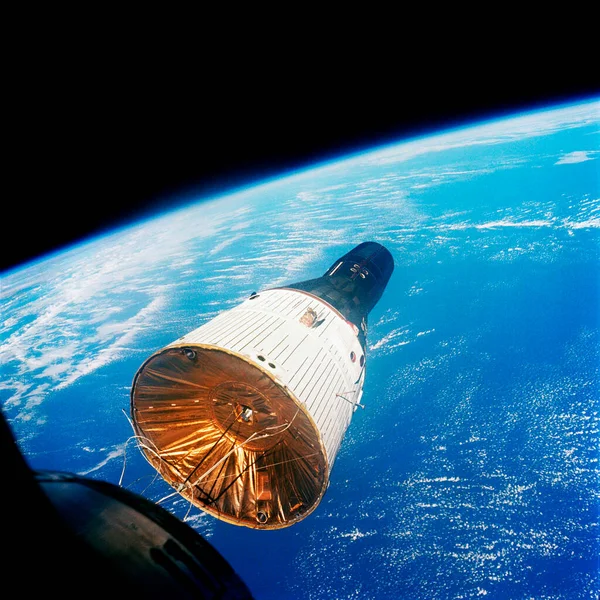 Nave Espacial Gemini Titan Plantilla Fondo Elementos Esta Imagen Amueblada — Foto de Stock