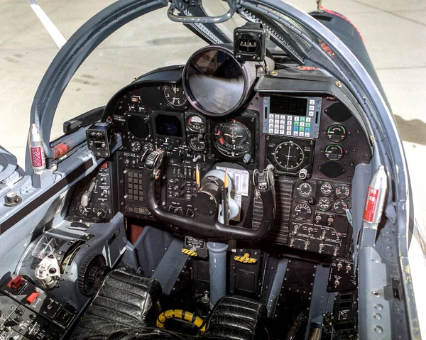 Lockheed Cockpit Background Template Elements Image Furnished Nasa — Stock Photo, Image