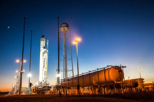 Orbital Sciences Corporation Antares Rocket Elements Image Furnished Nasa — Stock Photo, Image
