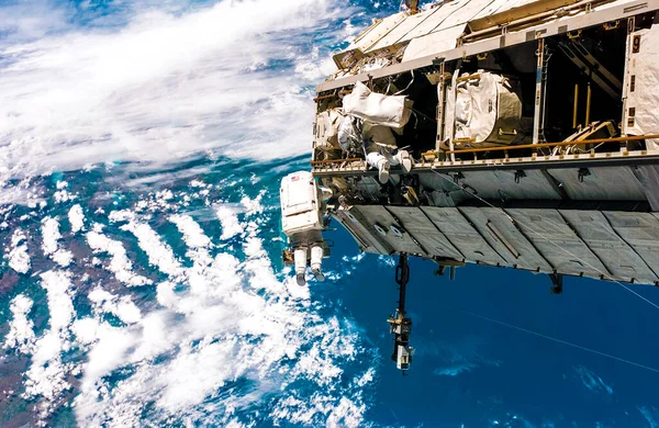 Astronautas Nasa Espacio Plantilla Fondo Elementos Esta Imagen Proporcionados Por — Foto de Stock