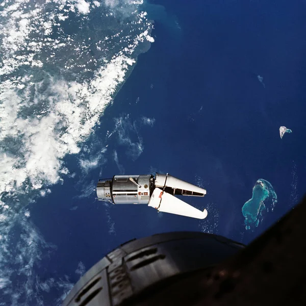 Адаптер Дополненной Мишени Atda Видно Космического Корабля Gemini Время Одного — стоковое фото