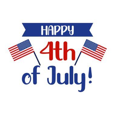 Bağımsızlık Gününüz kutlu olsun, 4 Temmuz, vatansever illüstrasyon